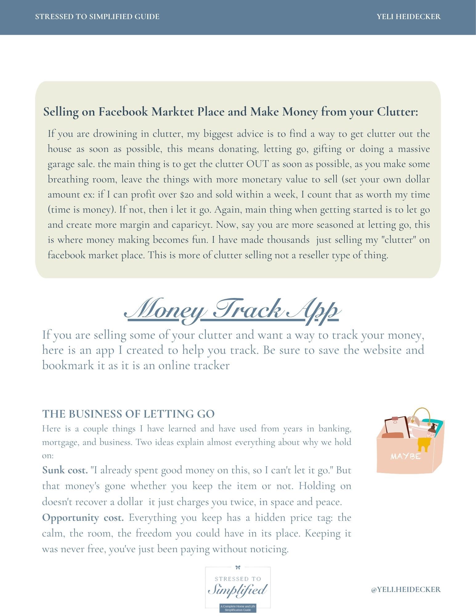 Workbook content page